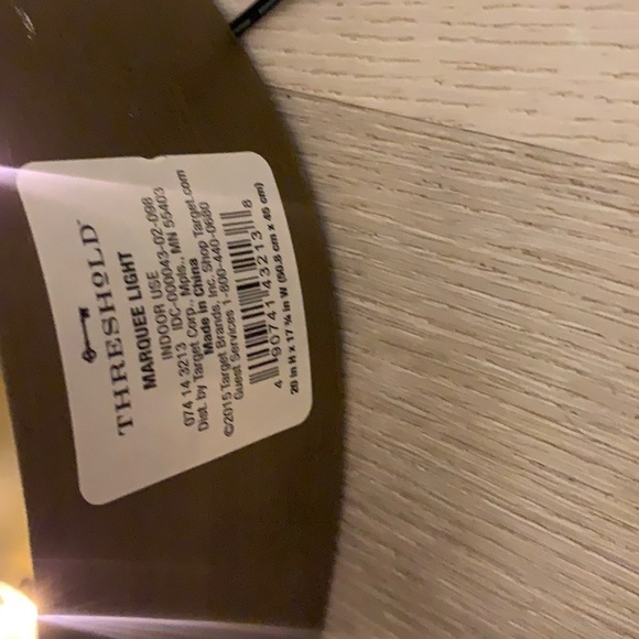 Marquee light threshold gold large‎ retro mid century modern home decor metal - Picture 9 of 16